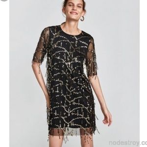 black brides dress ZARA Black One Sleeve Ruched Mini Dress UK XS